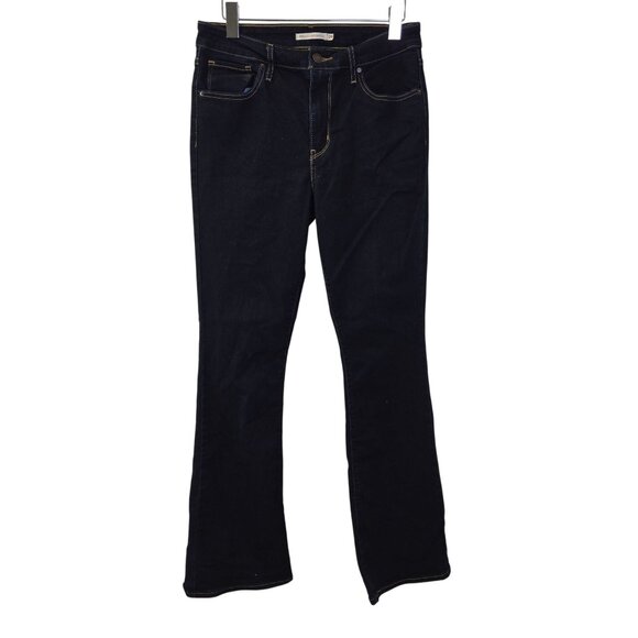Levi's 725 High Rise Bootcut Dark Wash Jeans Size 29 - Picture 1 of 6